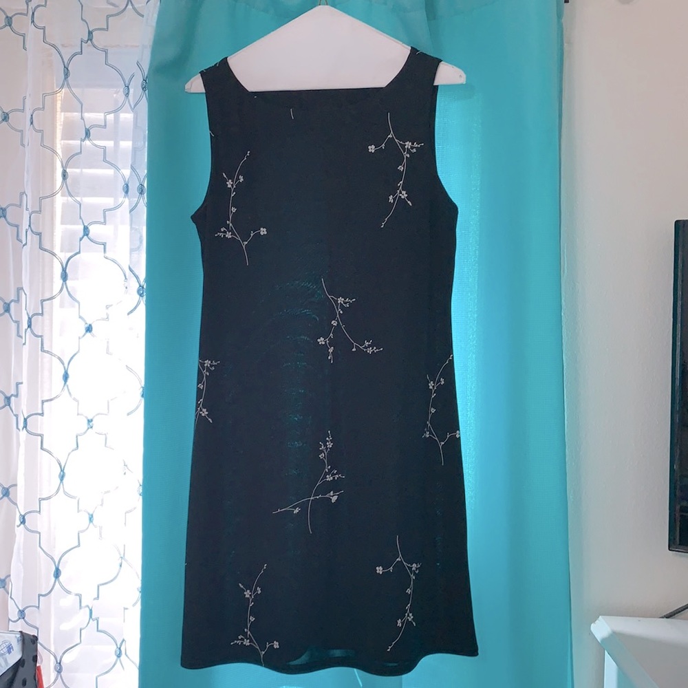 Floral black dress